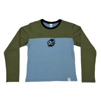 camiseta manga longa verde P/M